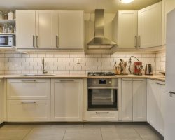 Interior of a beautiful kitchen of an elite house